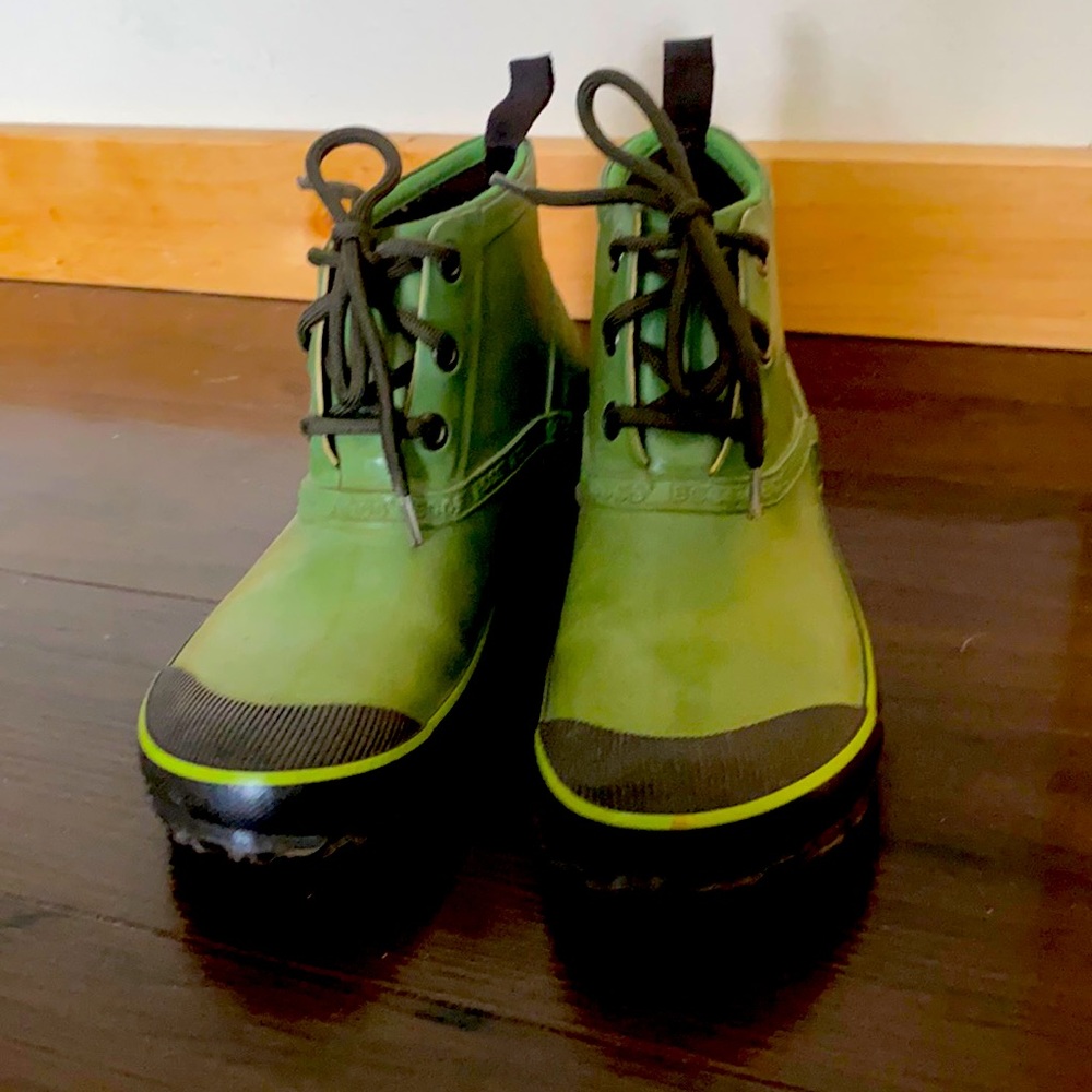 Green Ankle Rain Boots